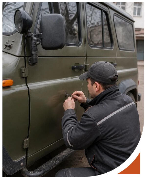 Профессиональное вскрытие автомобиля УАЗ без повреждений в Ухте